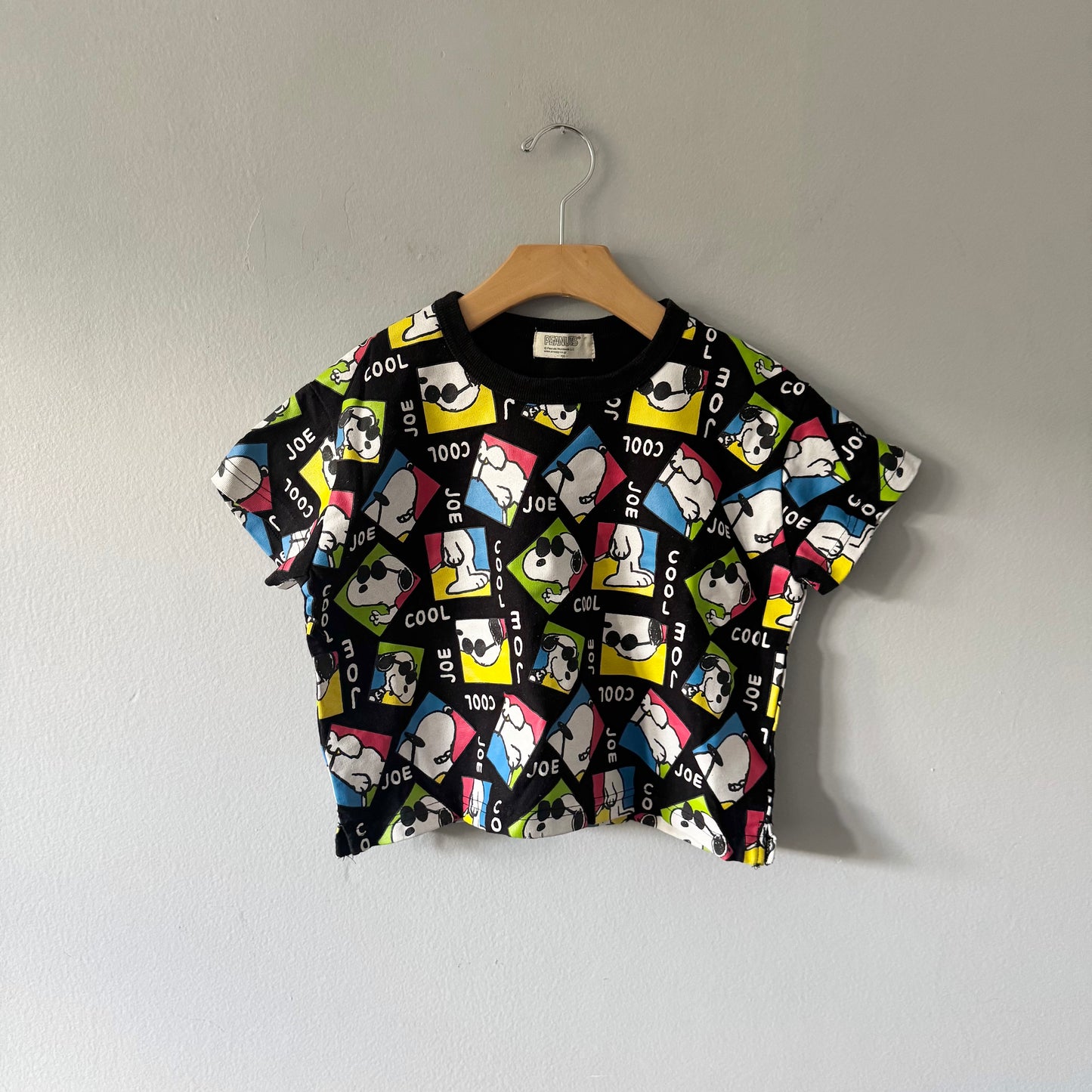 Peanuts / Snoopy oversize black t-shirt / 105cm(3Y)
