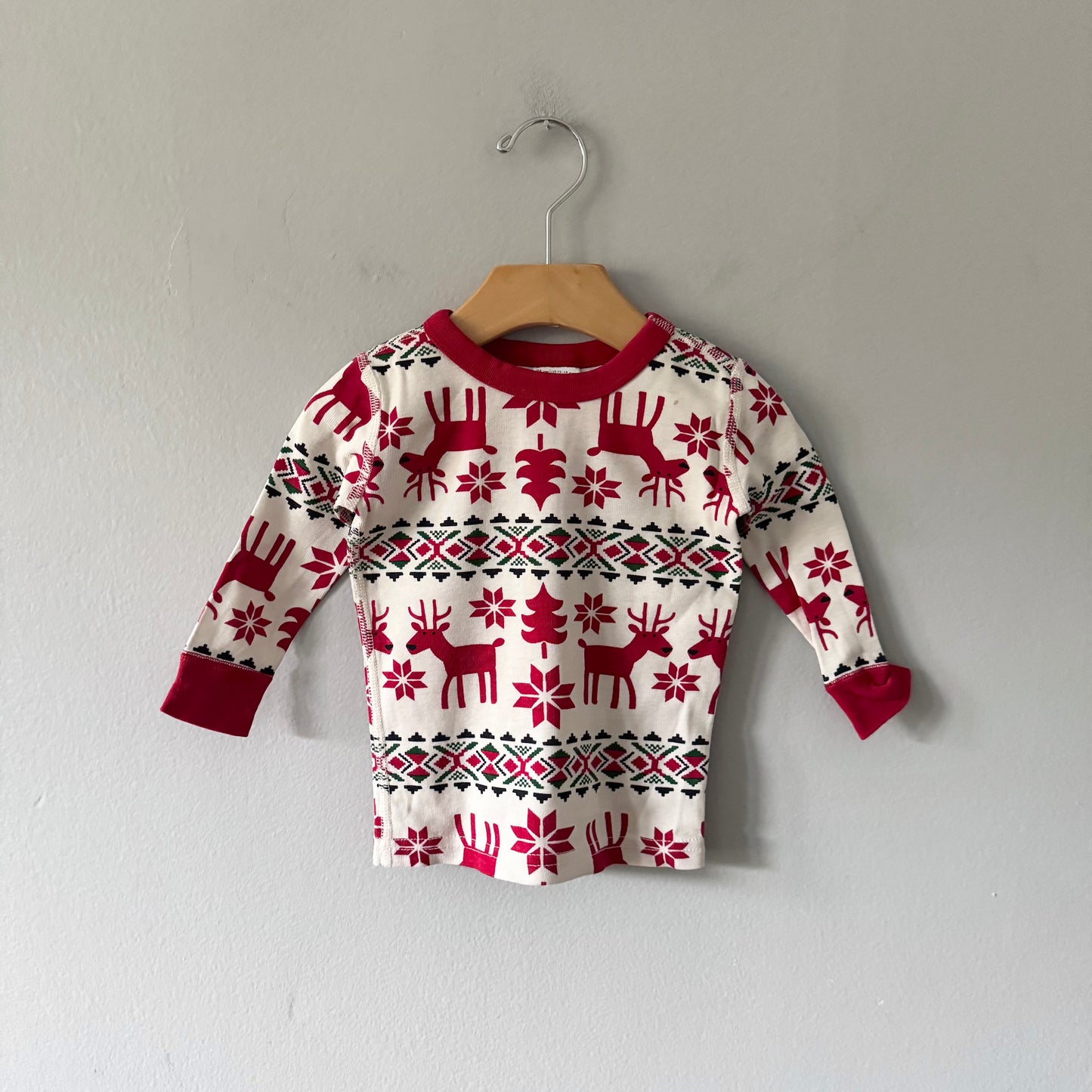 Hanna Andersson / Holiday pajama top / 12-18M