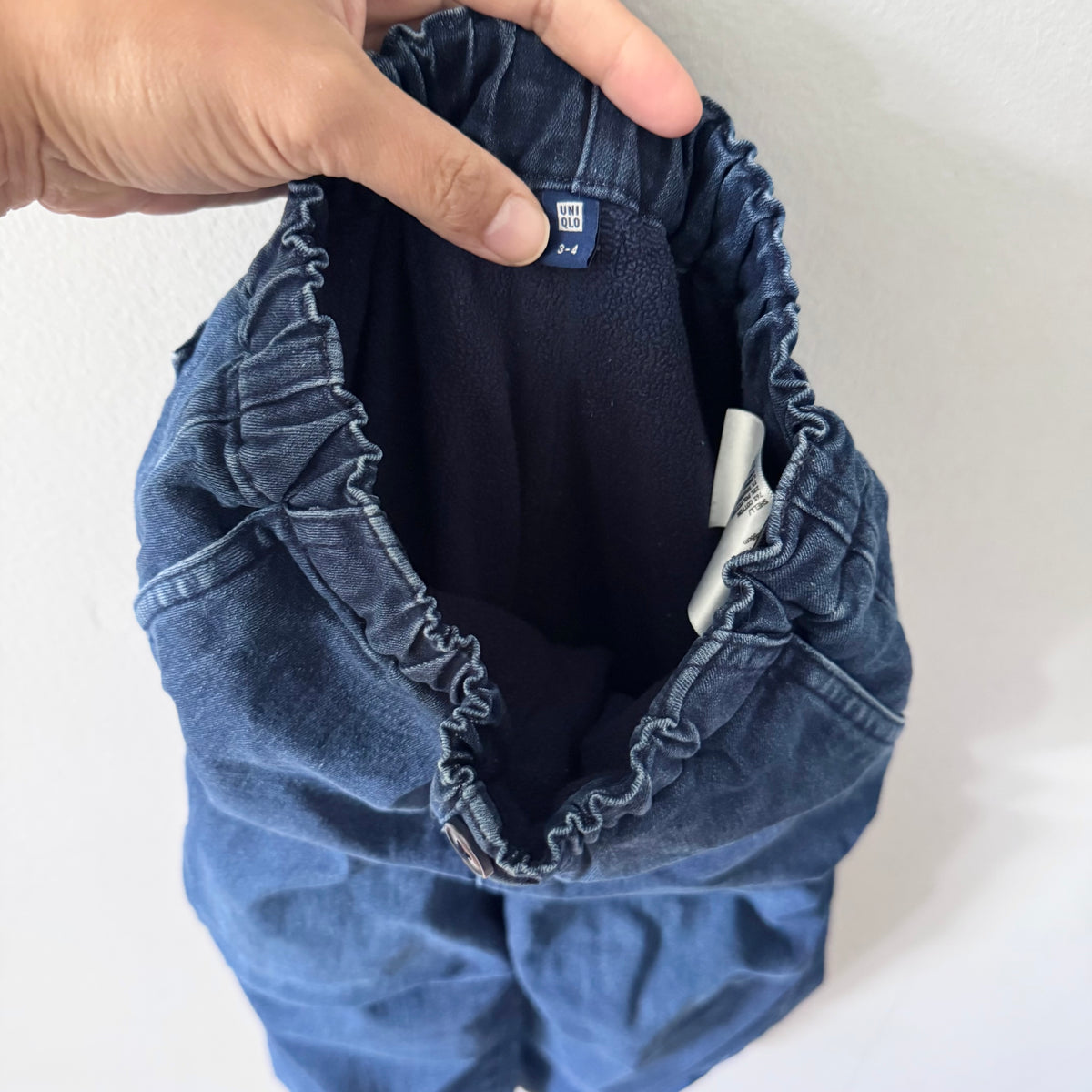 Uniqlo / Fleece lined denim pants / 3-4Y - 2 Available