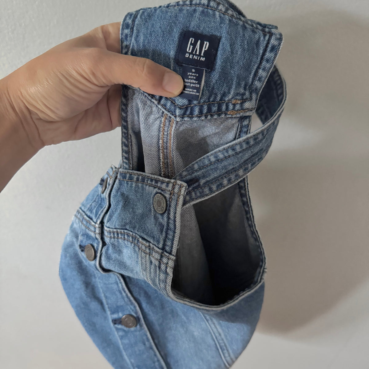 Gap / Denim overall skirt / 5Y