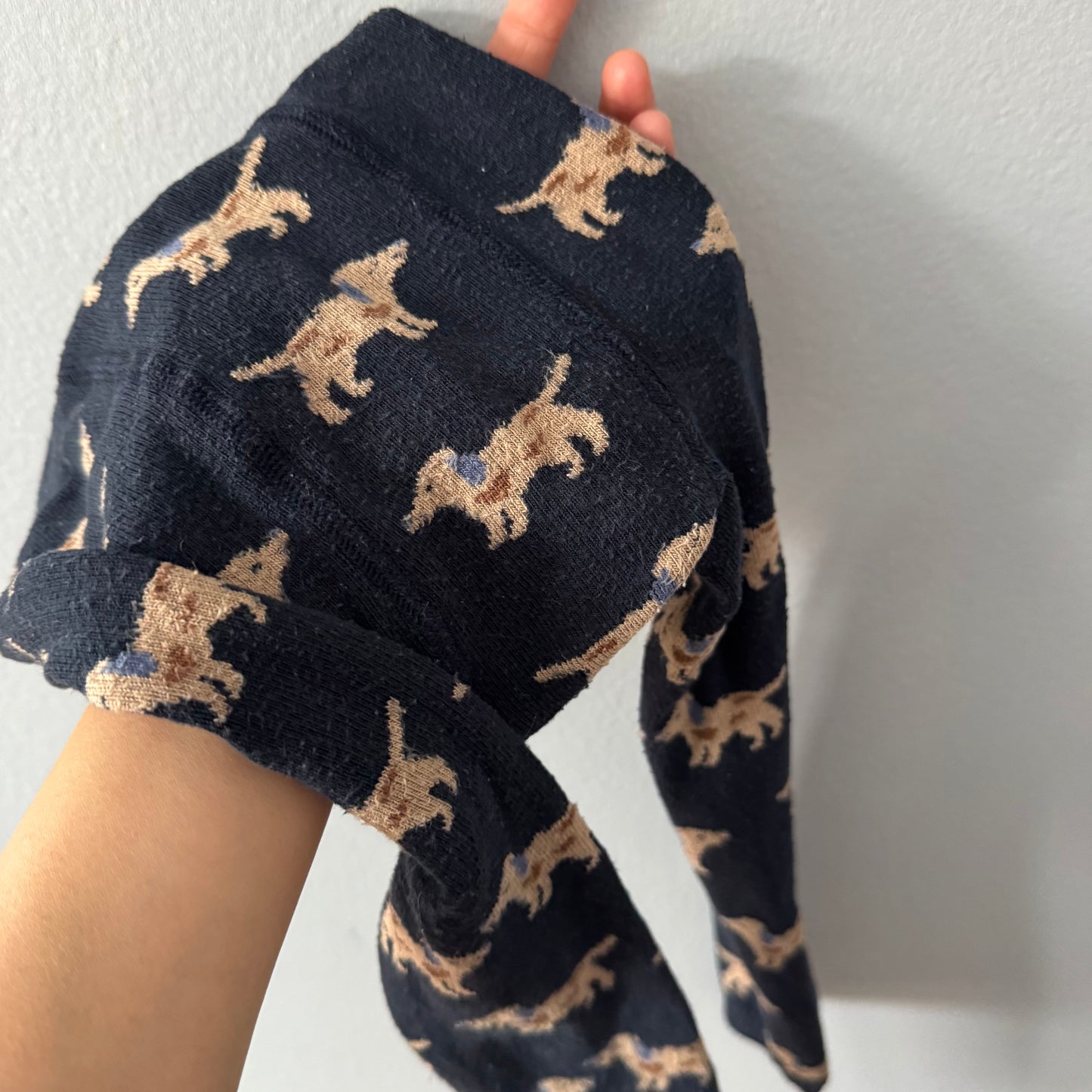 Gruner Knopf	/ Black x dog tights leggings / 3-4Y(98-104)