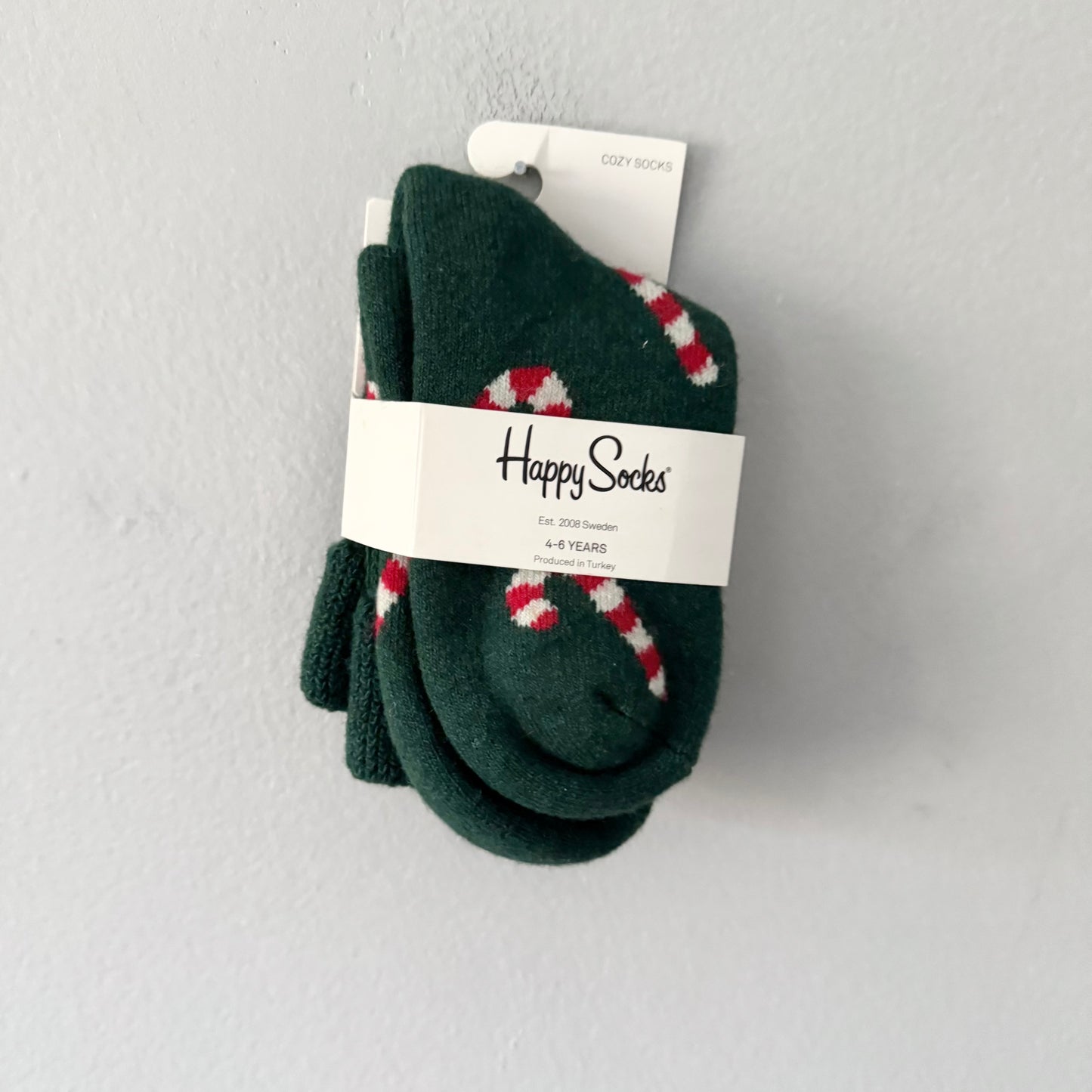 Happy socks / Green holiday socks / 4-6Y - New with tag