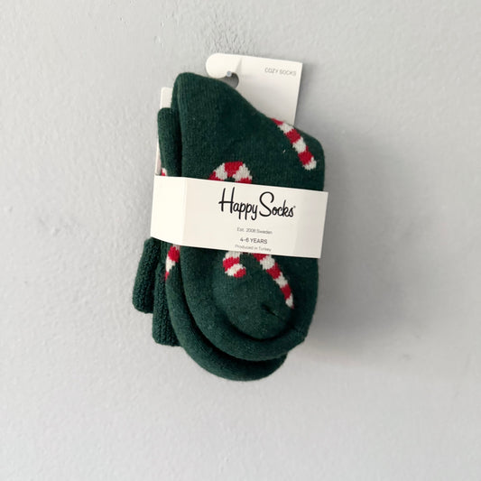 Happy socks / Green holiday socks / 4-6Y - New with tag