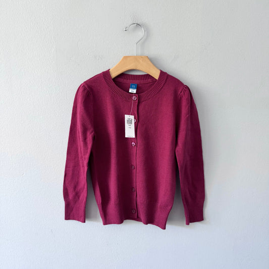 Old Navy / Burgundy 100% cotton cardi / 5T - New with tag