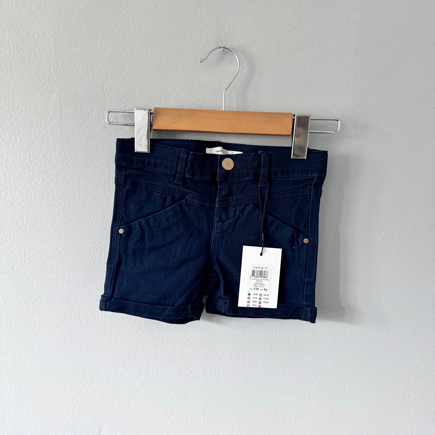 Nommez-le / Short chino bleu marine / 5 ans - Neuf avec étiquette