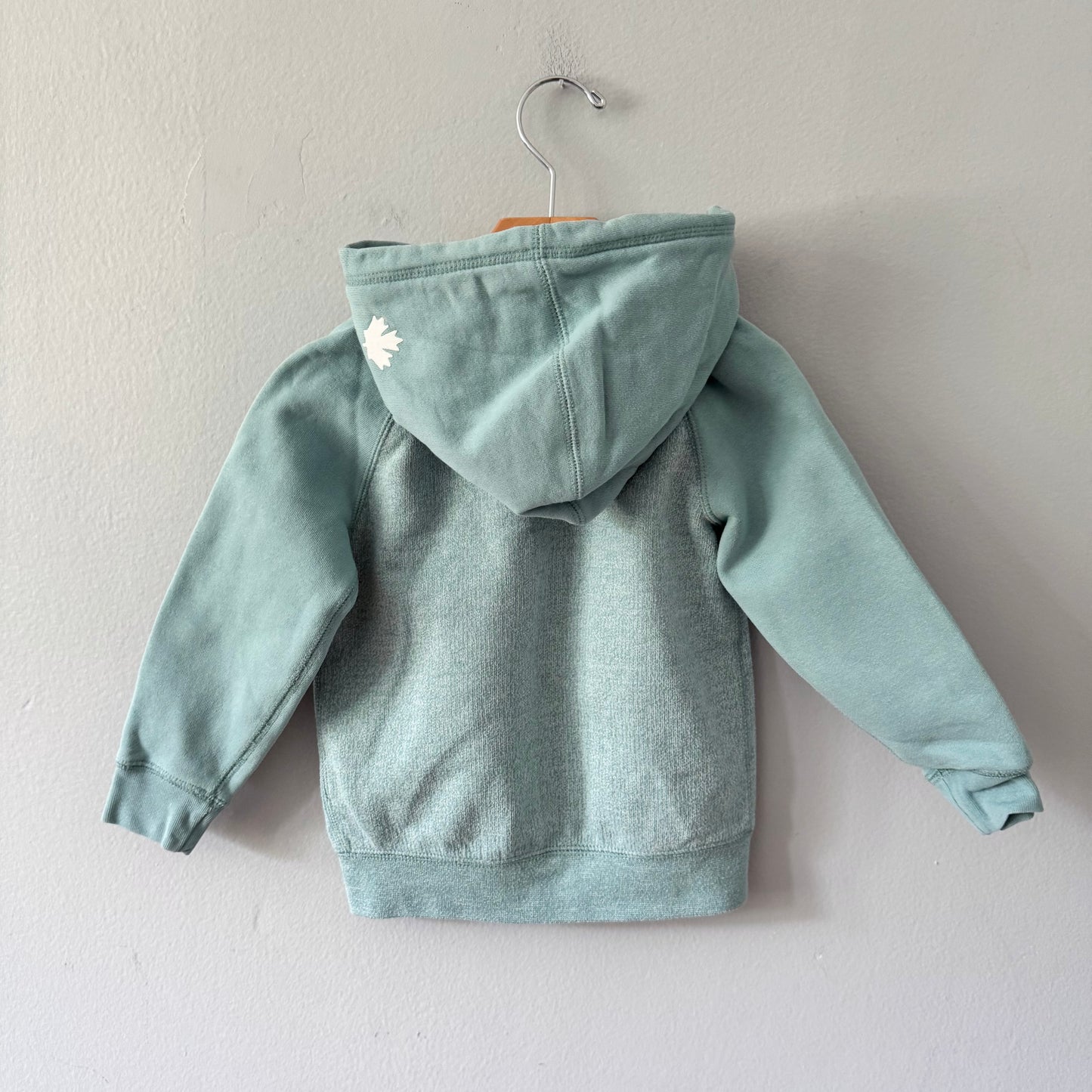 Roots / Salt and pepper x purple zip up hoodie / 4T