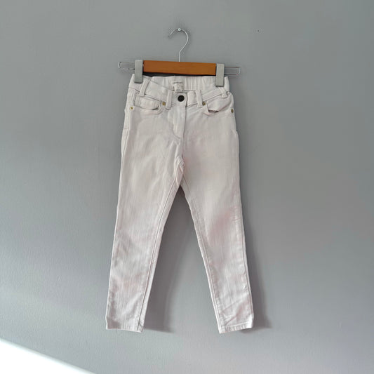 Crewcuts / White denim slim pants / 7Y