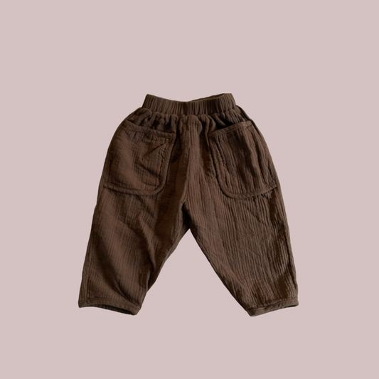Kindly the label / Public Library Pants - cocoa / 2, 3, 4, 5Y