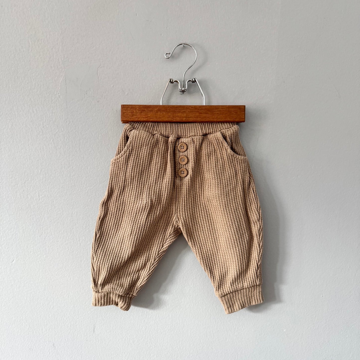 Pantalon gaufre marron Breeze / 80cm (12M)