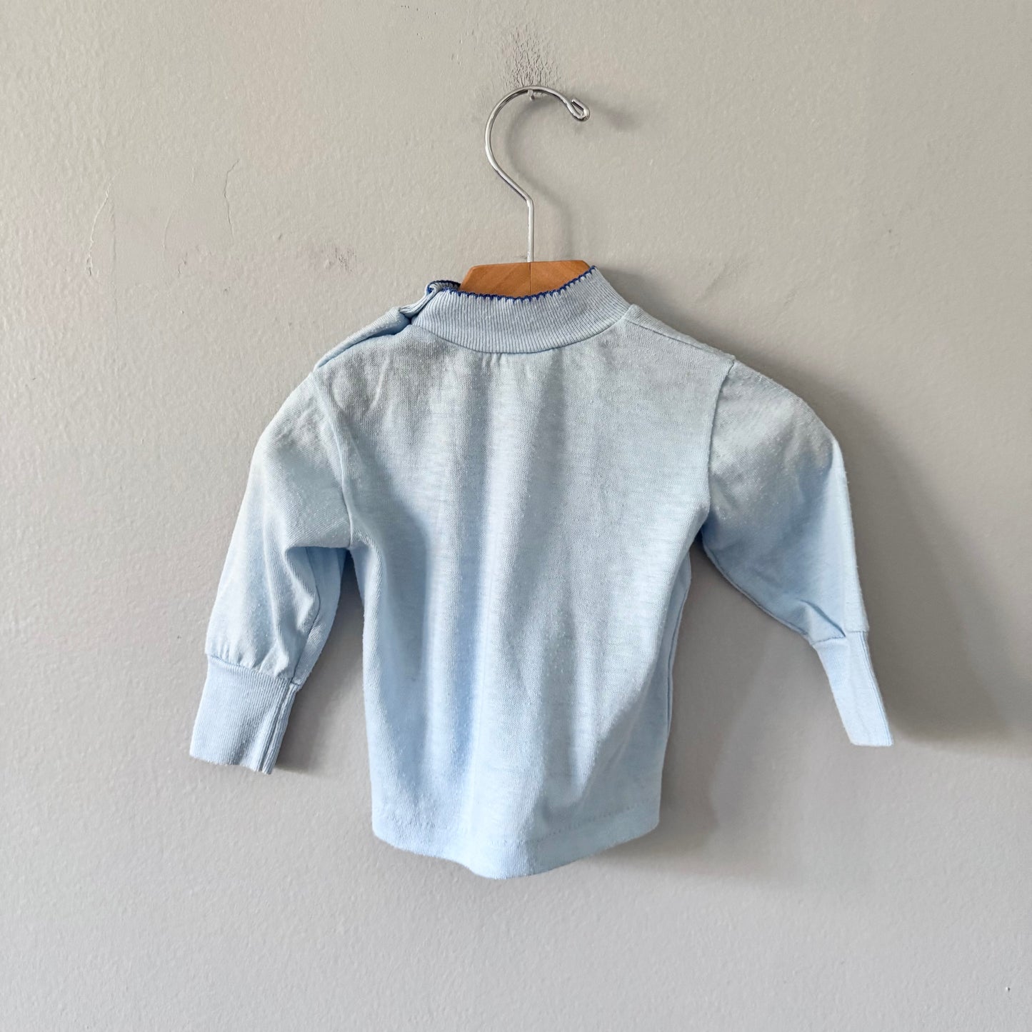 Vintage / Blue I love mommy knit top / 12M