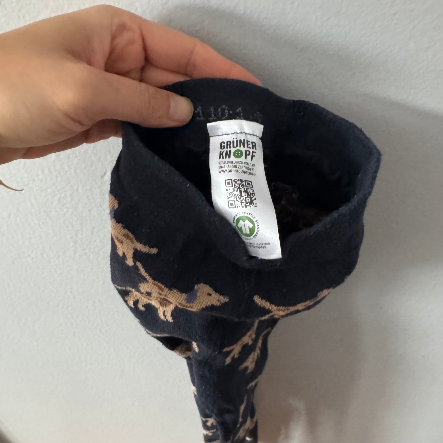 Gruner Knopf	/ Black x dog tights leggings / 3-4Y(98-104)