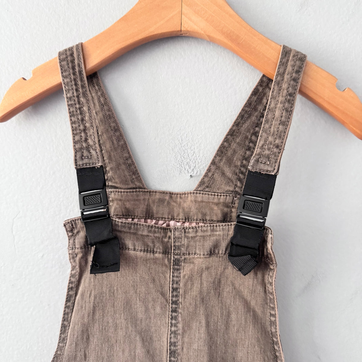 Souris mini / Brown overall skirt / 10Y