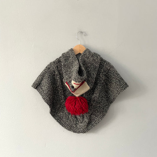 Roots / Cabin knit poncho / 12-24M