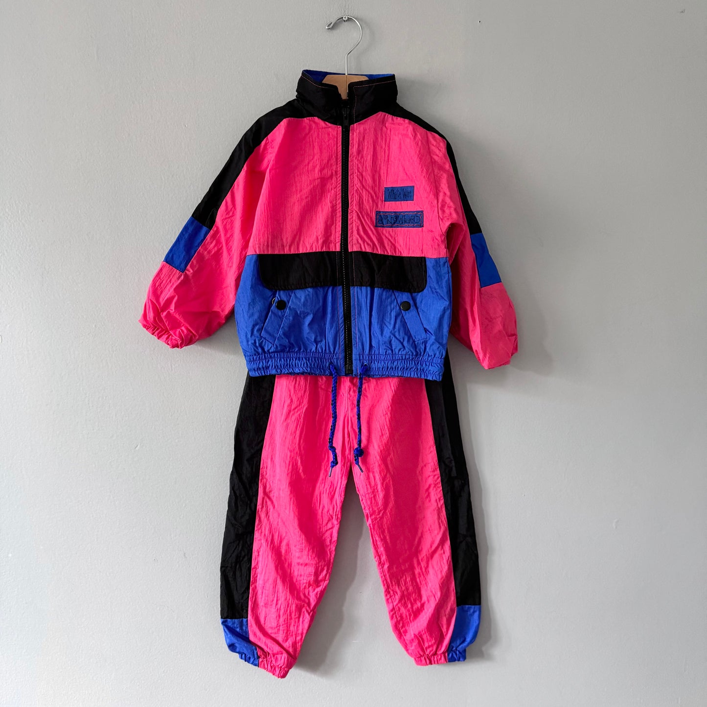 Vintage / Nylon jacket & pants set / 5-6Y