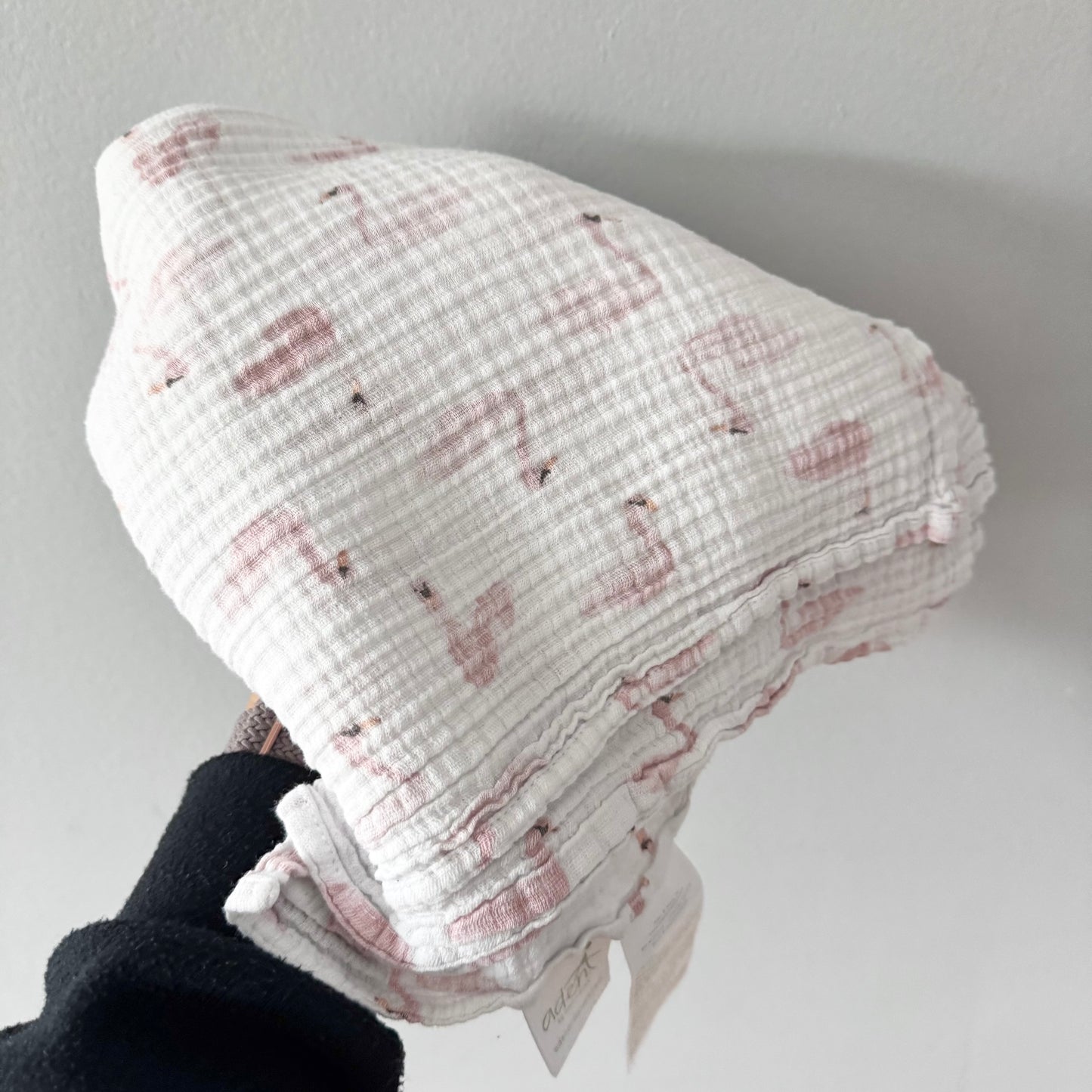 Aden + Anais / Lange blanc x flamant rose