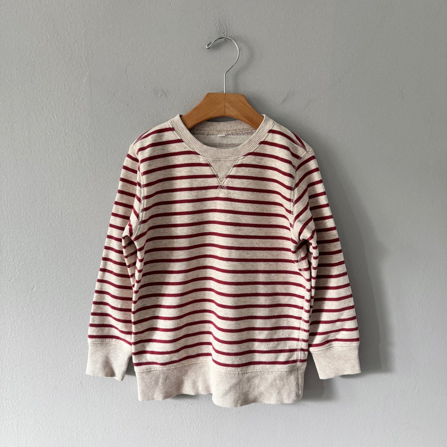 Muji / Stripe crew tunic / 6Y