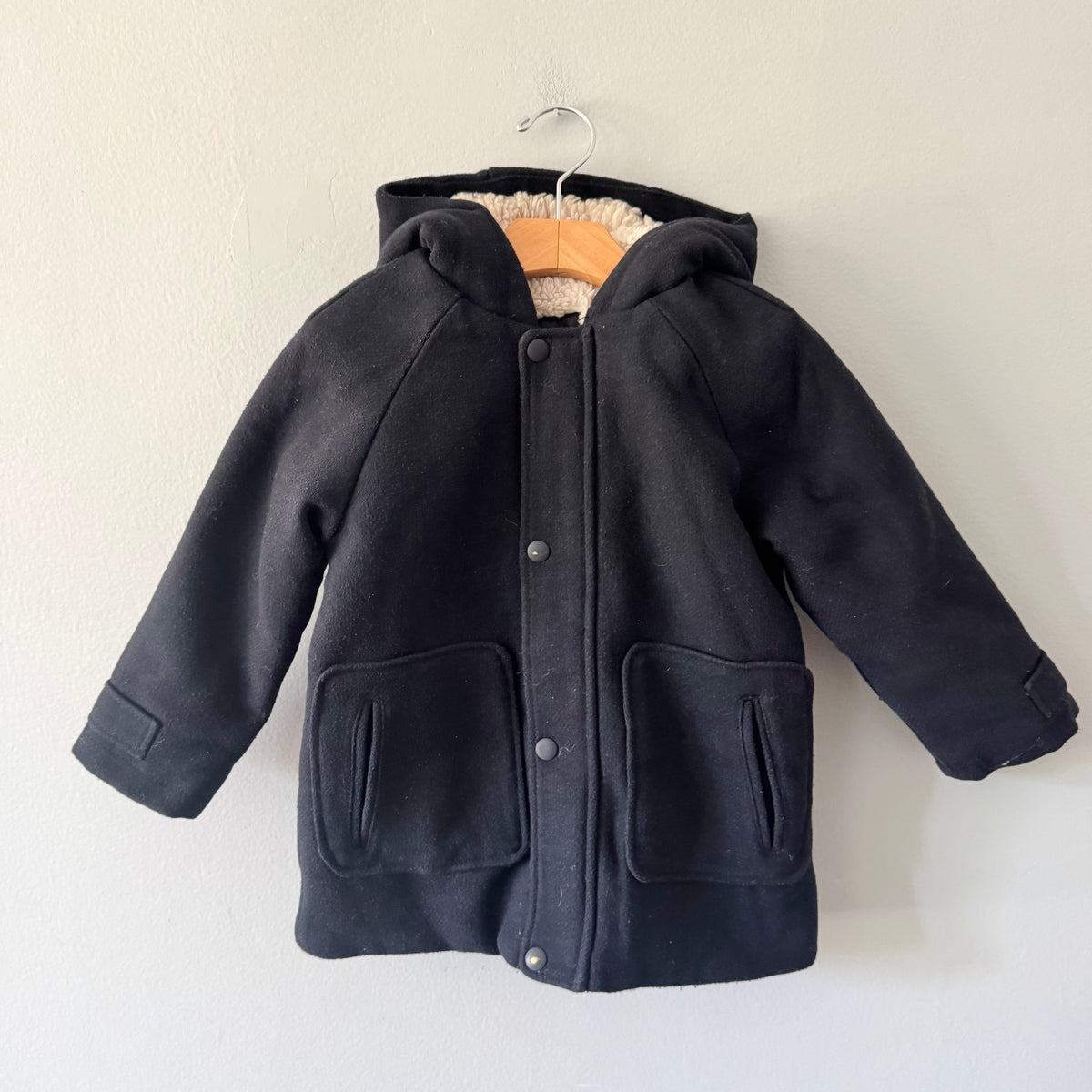 Zara / Sherpa x navy jacket / 2-3Y