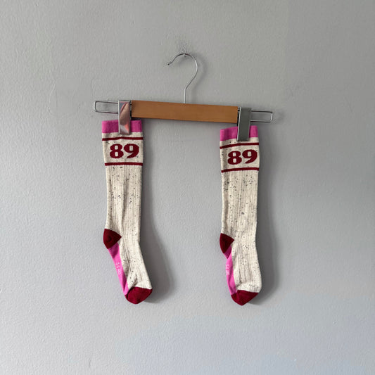 Souris Mini / Beige x pink socks / 5-6Y