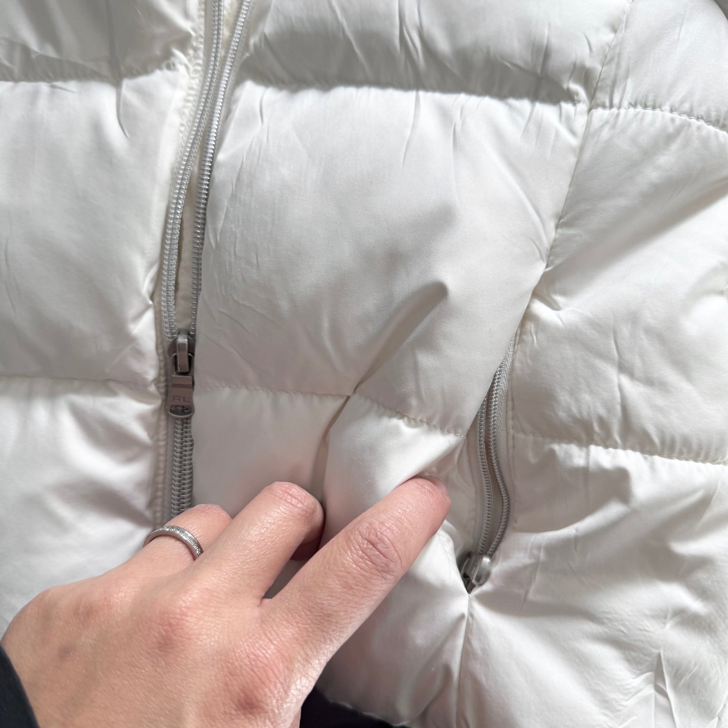 Polo Ralph Lauren / White puffer jacket / 5Y