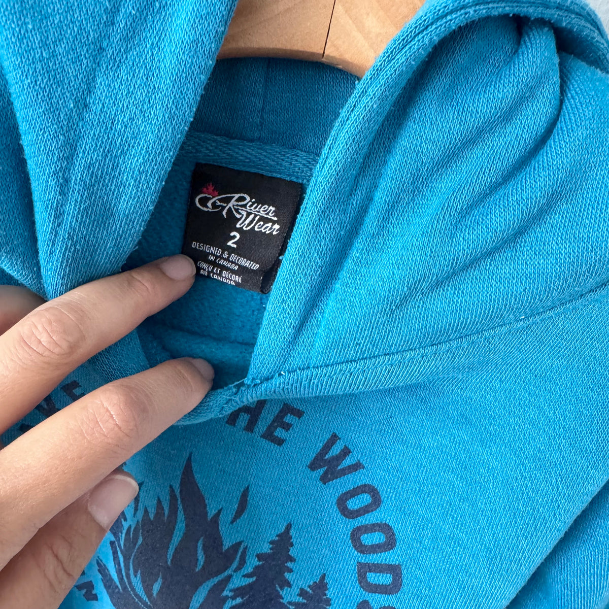 River Wear / Blue hoodie / 2Y