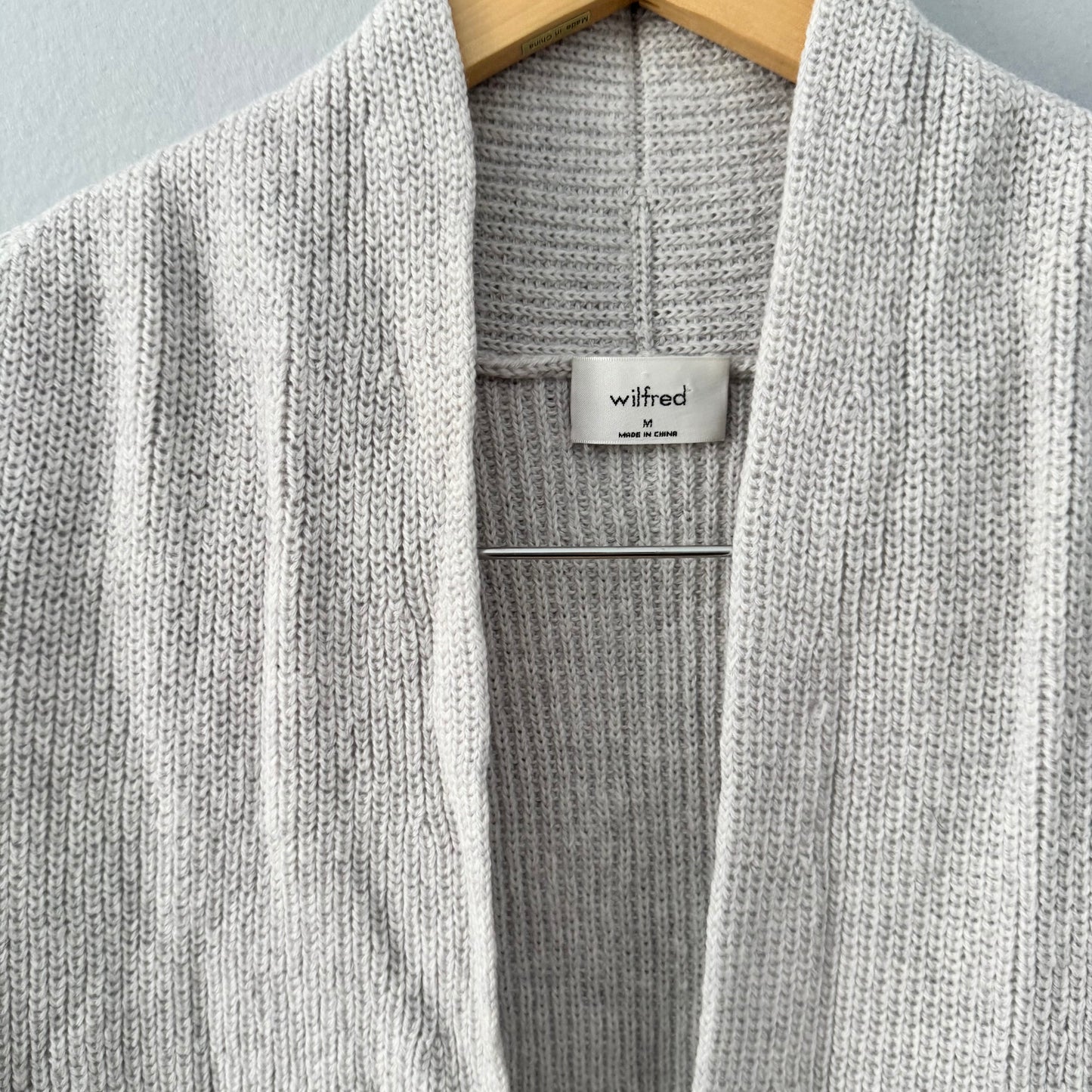 Wilfred / gilet long en tricot 100 % laine mérinos / Femme M