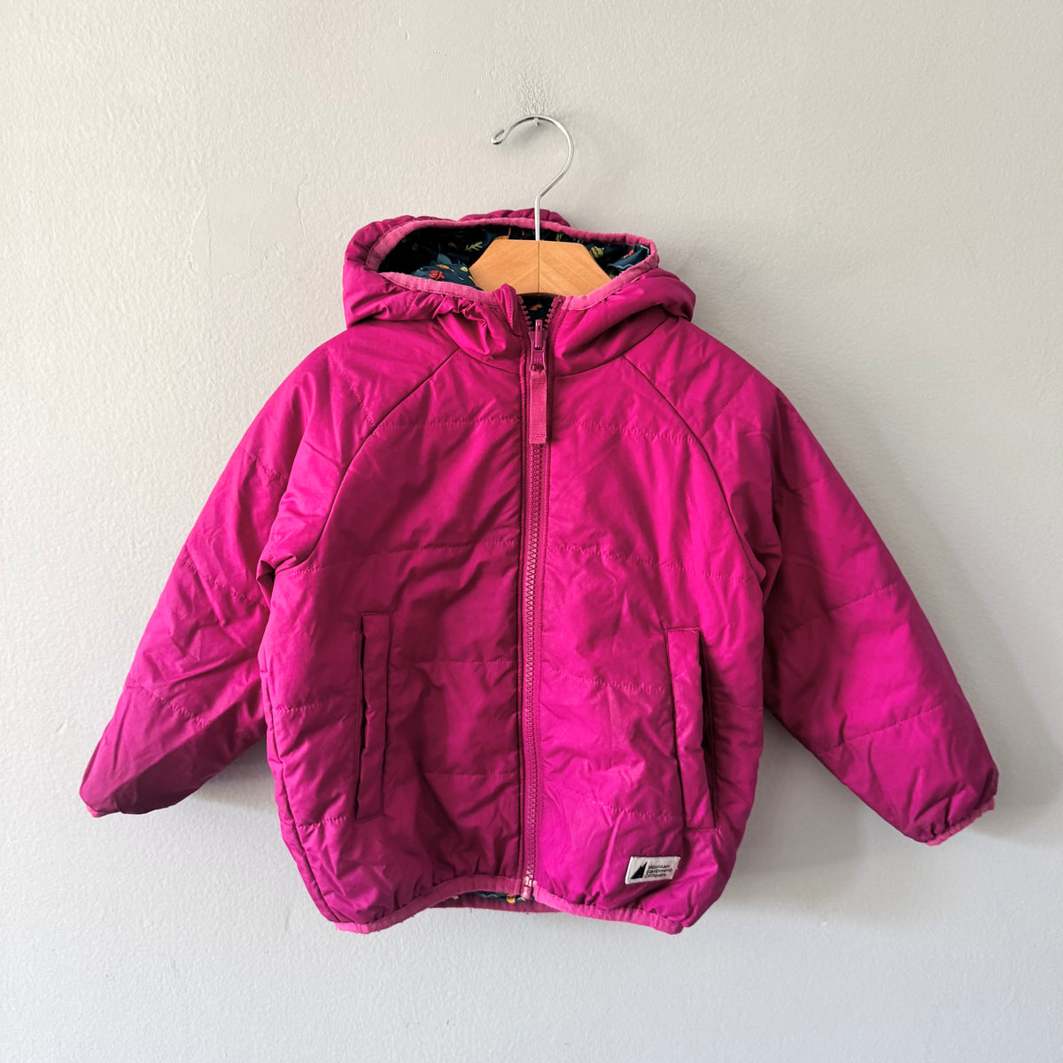 Mec / Pink x green light puffer jacket / 18M