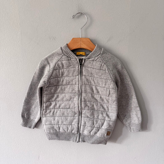 Zara / Light grey knit top / 2-3Y