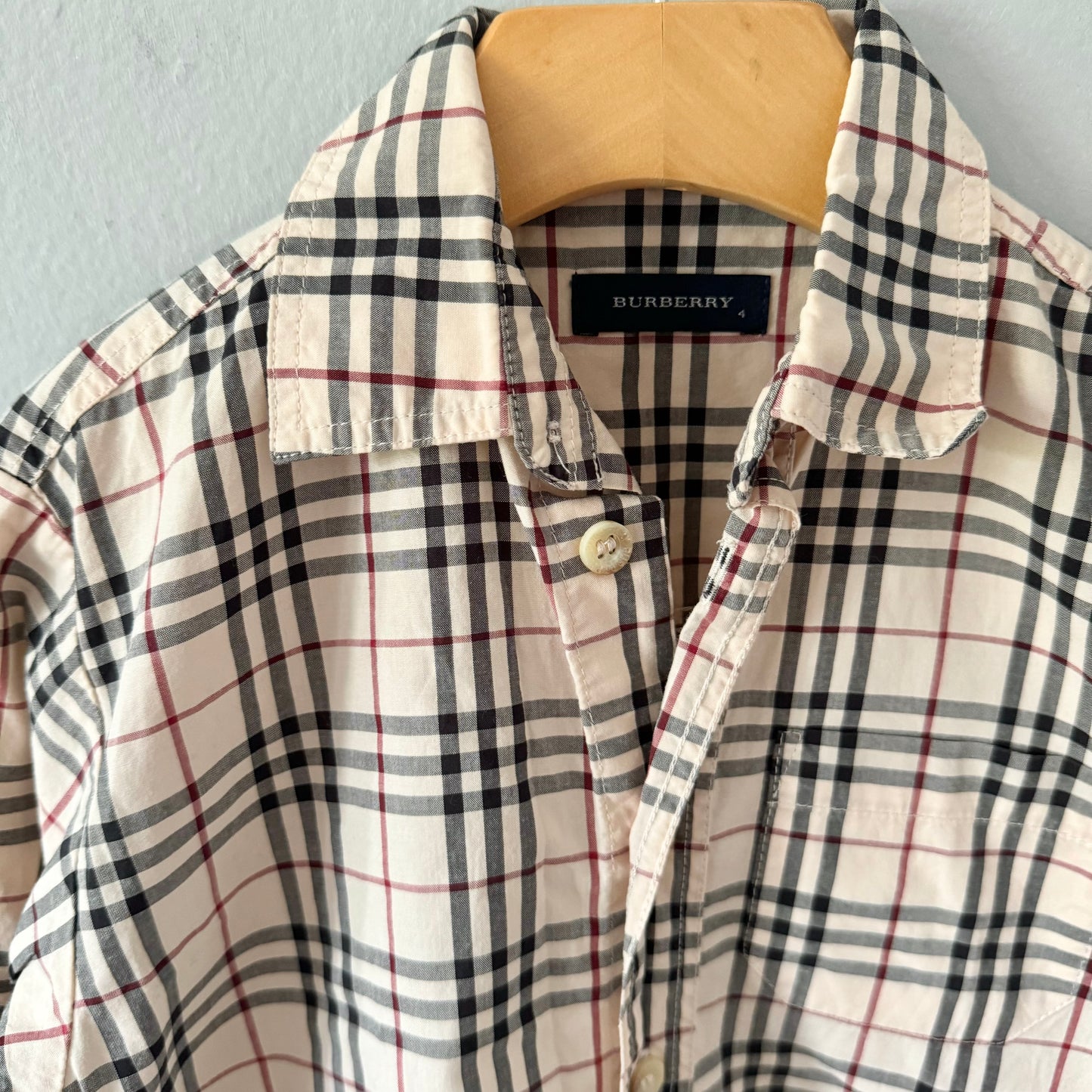 No brand / Checked shirt(Burberry pattern) / 4Y