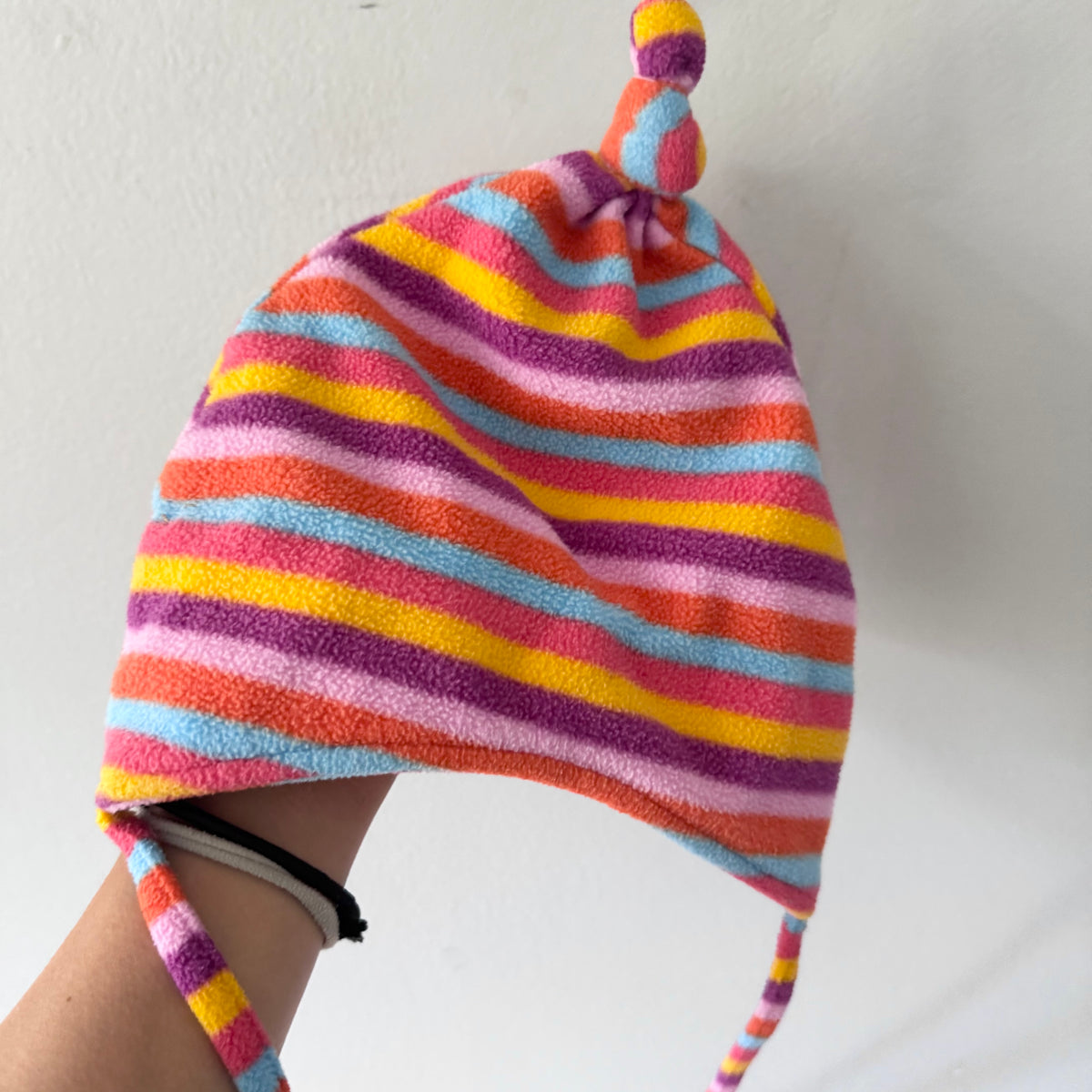 Gagou tagou / Stripe fleece hat / 12-24M