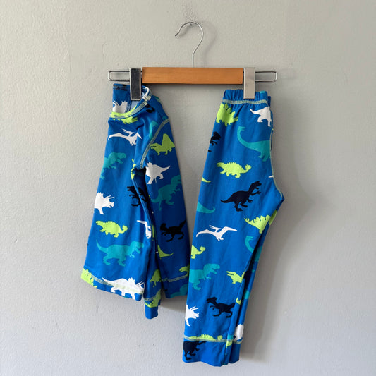 Hatley / Blue x dinosaur pajama set / 3Y