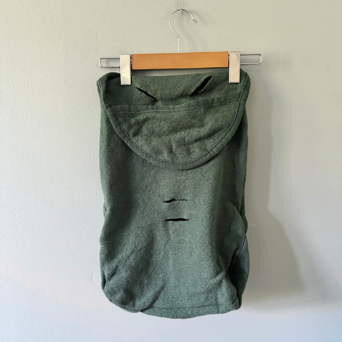 Halfen / Dark green swaddle merino wool / 0-3M