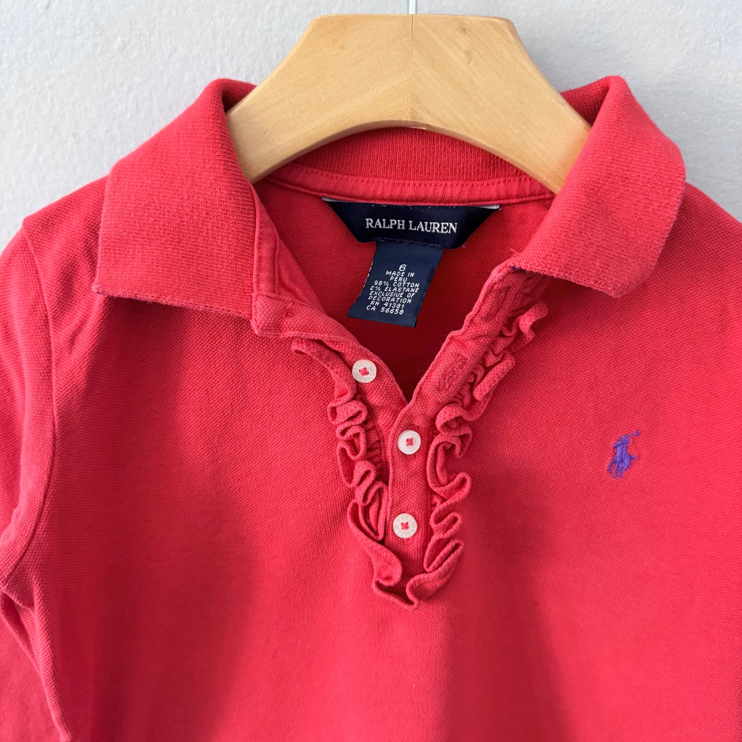 Polo Ralph Lauren / Polo rouge / 6 ans