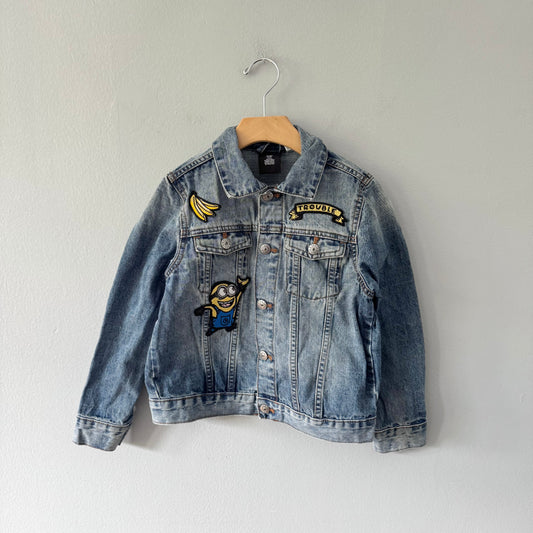 H&M / Minion denim jacket / 7-8Y