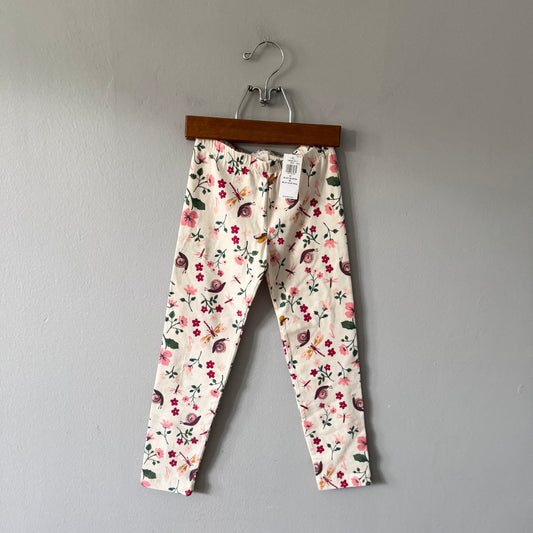 Old Navy / White x floral leggings / 4T - New with tag
