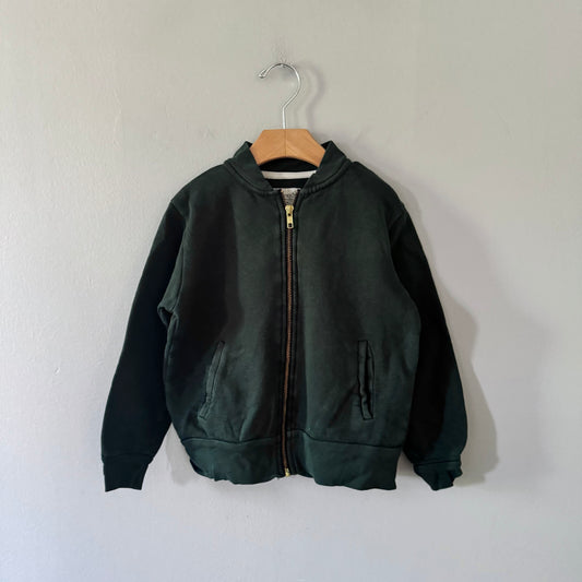Mini mioche / Green crew jacket / 5-6Y