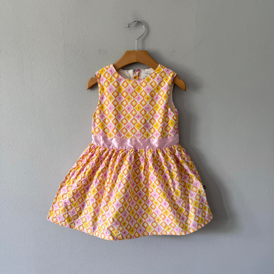 Toobydoo / Yellow pink dress / 4Y