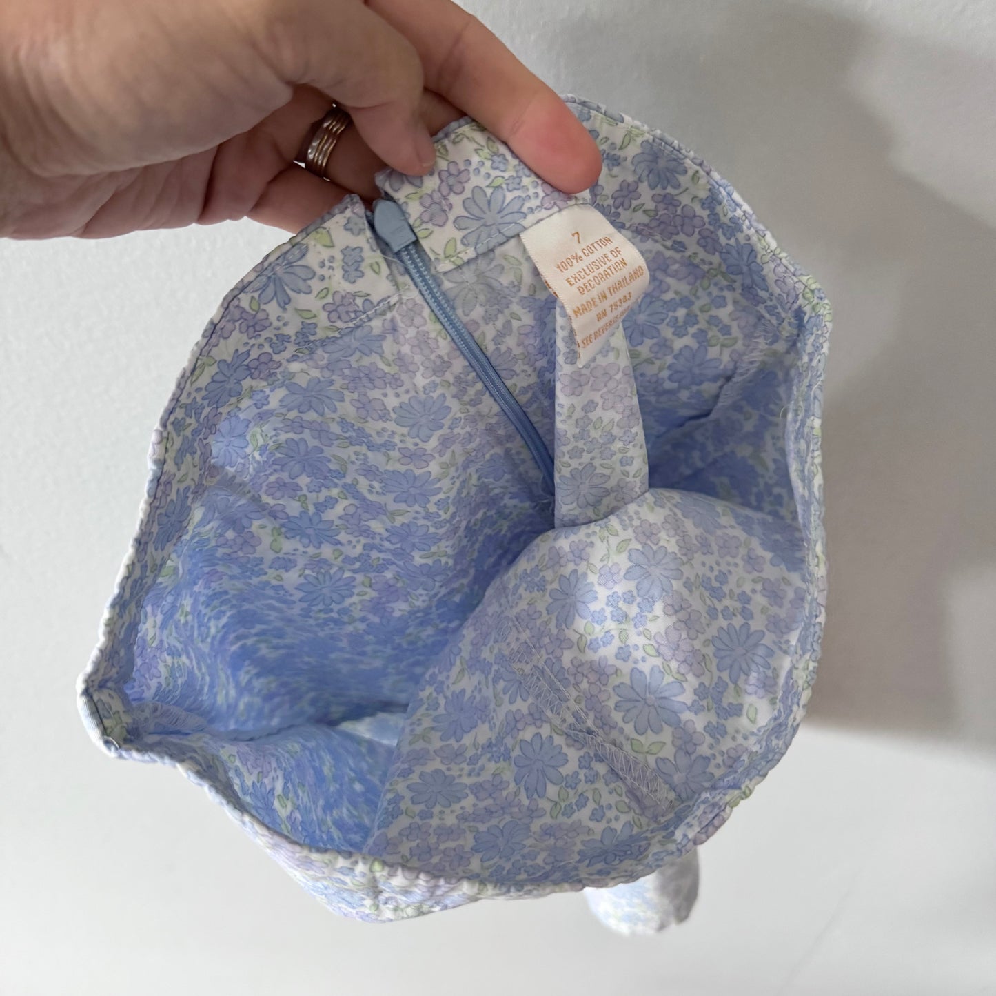 Vintage / Blue floral skort / 7Y