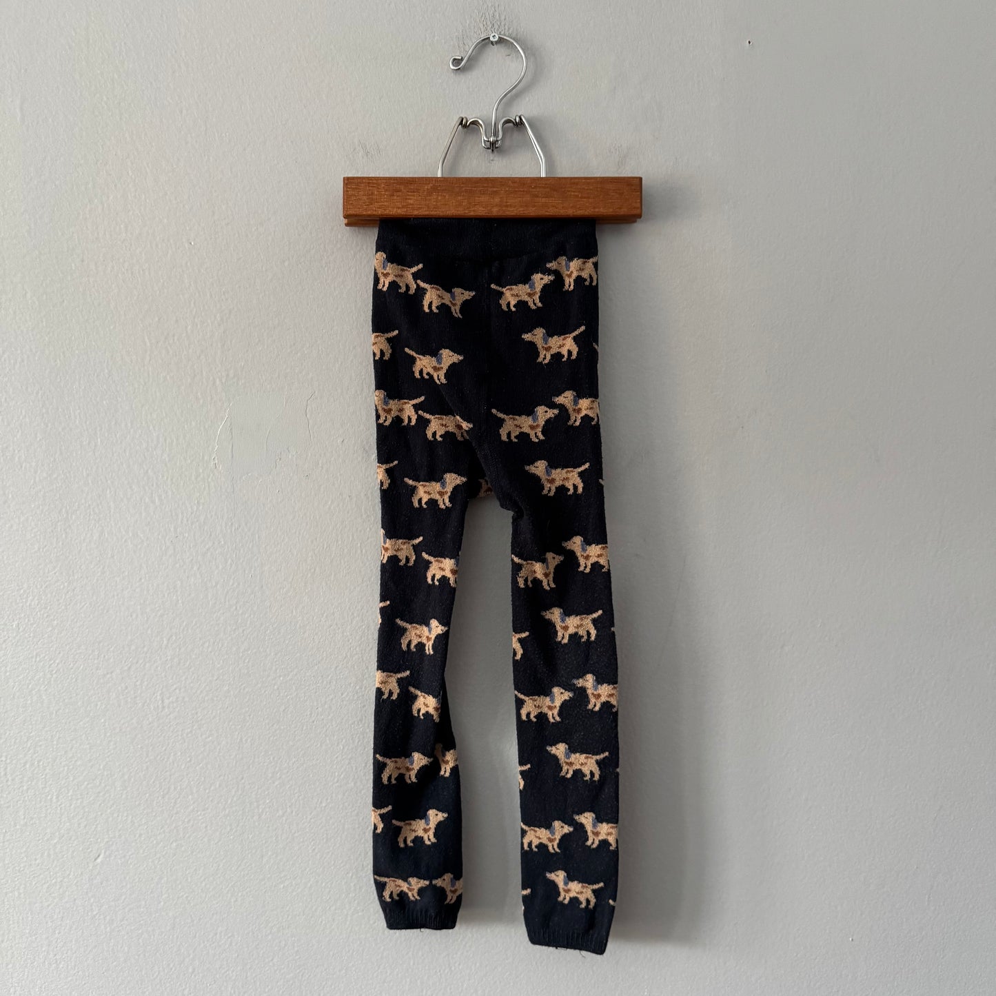Gruner Knopf	/ Black x dog tights leggings / 3-4Y(98-104)