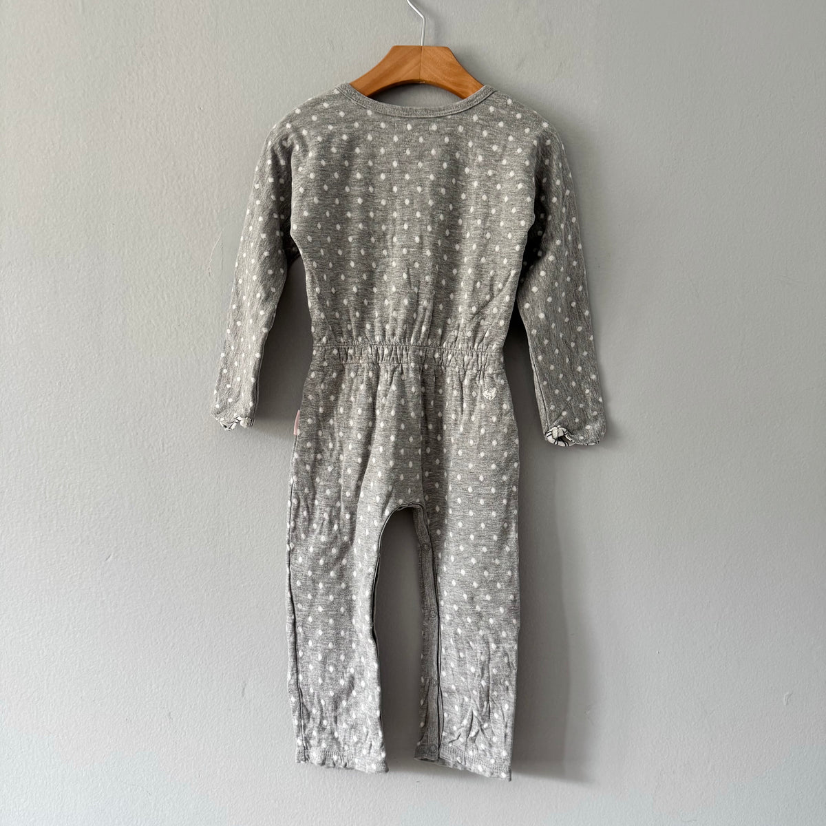 Noppies / Light grey x dots romper / 86(18M)