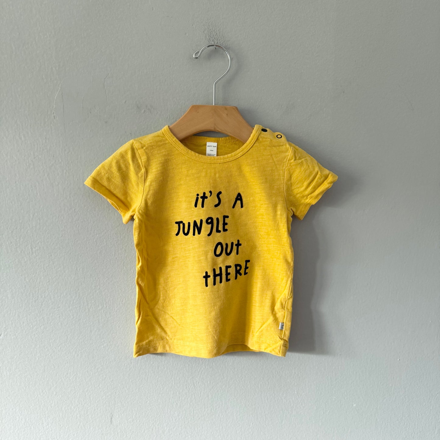 Petit lem / Yellow T-shirt / 18M