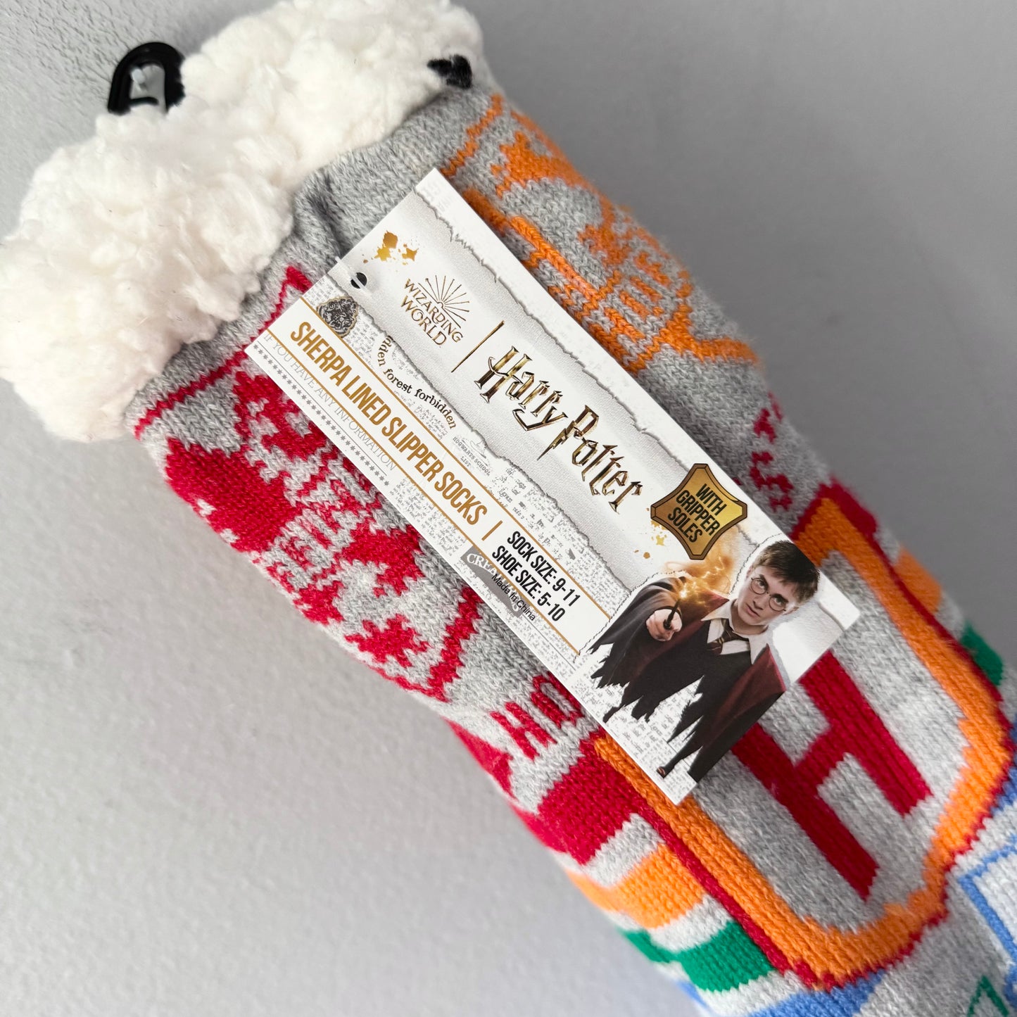 Harry Potter / Sherpa lined slipper socks / Adult 9-11 - New with tag