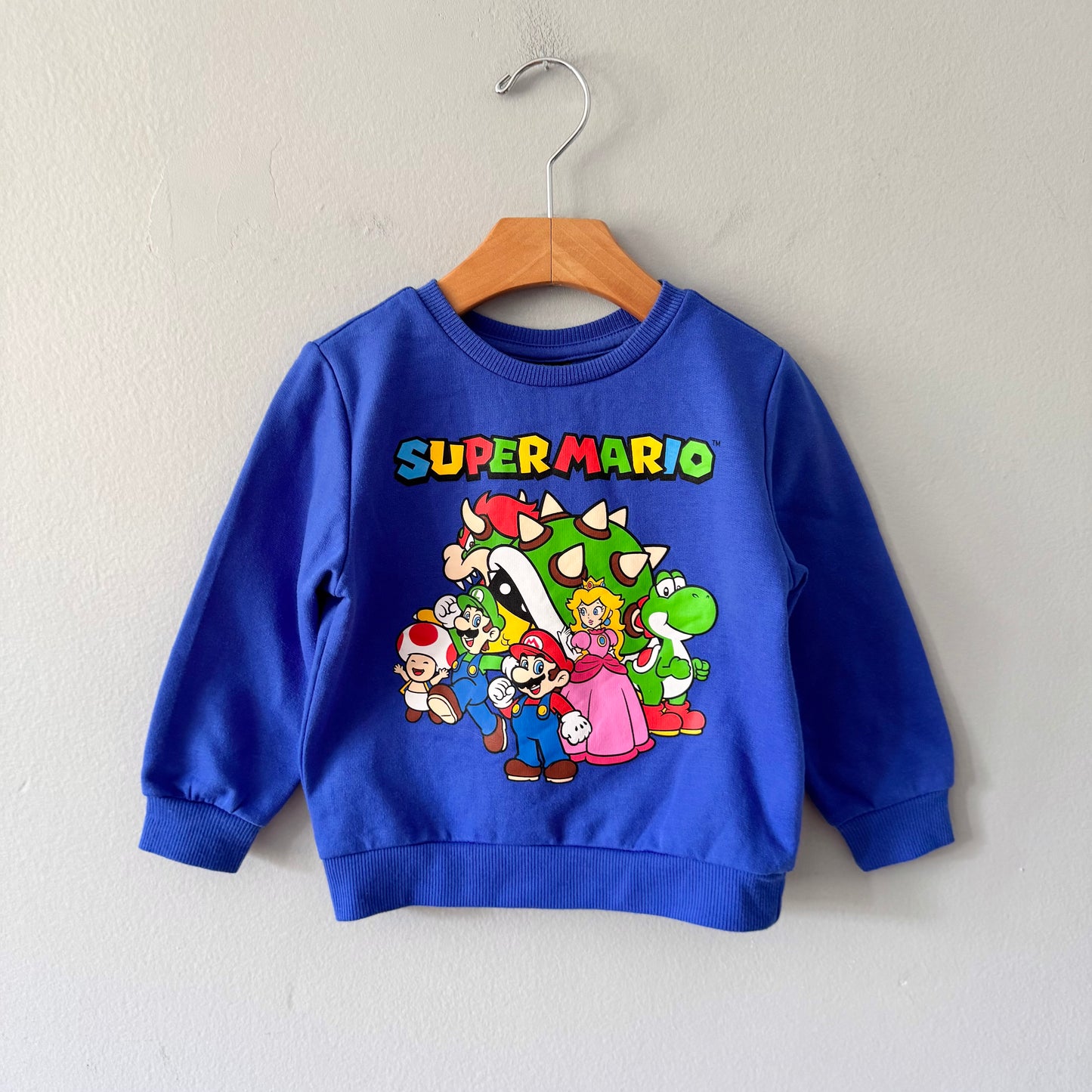 Super Mario / Blue sweatshirt / 3T