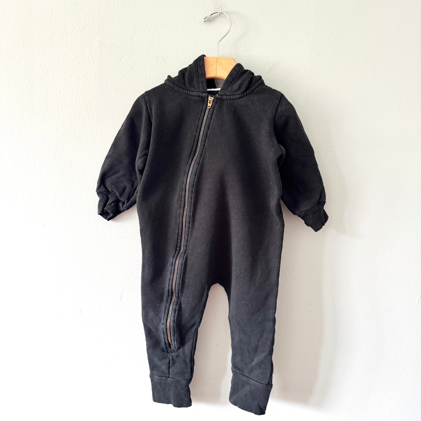 Mini Mioche / Black biker romper / 18-24M