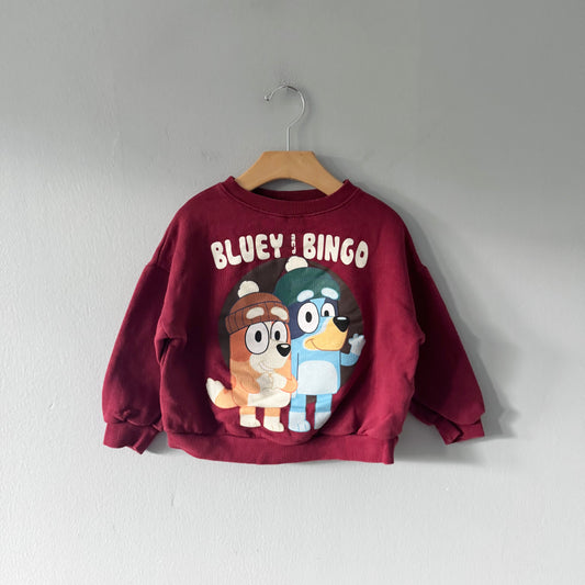 Zara / Bluey and Bingo sweatshirt / 4-5Y