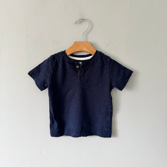 H&M / Navy t-shirt / 18-24M