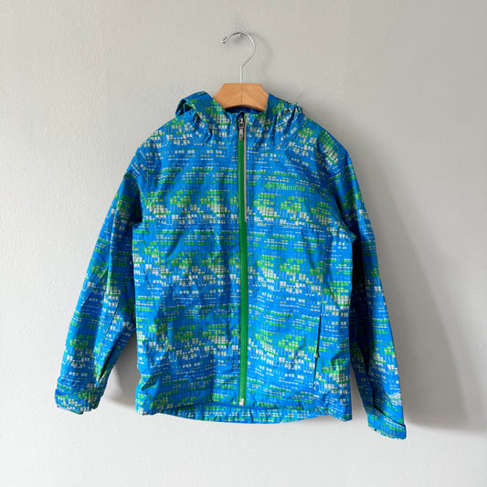 Columbia / Blue x green windbreaker / 6-7Y