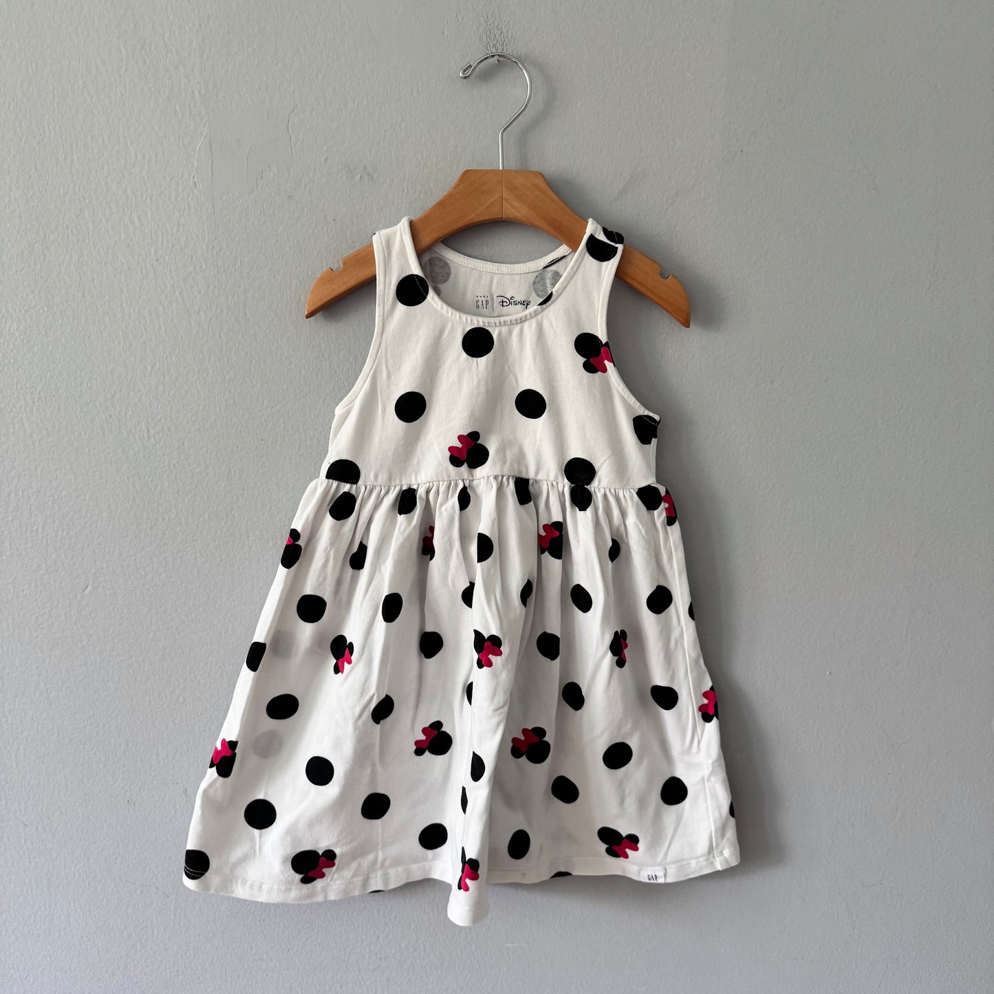 Gap x Disney / White Minnie tank dress / 4Y