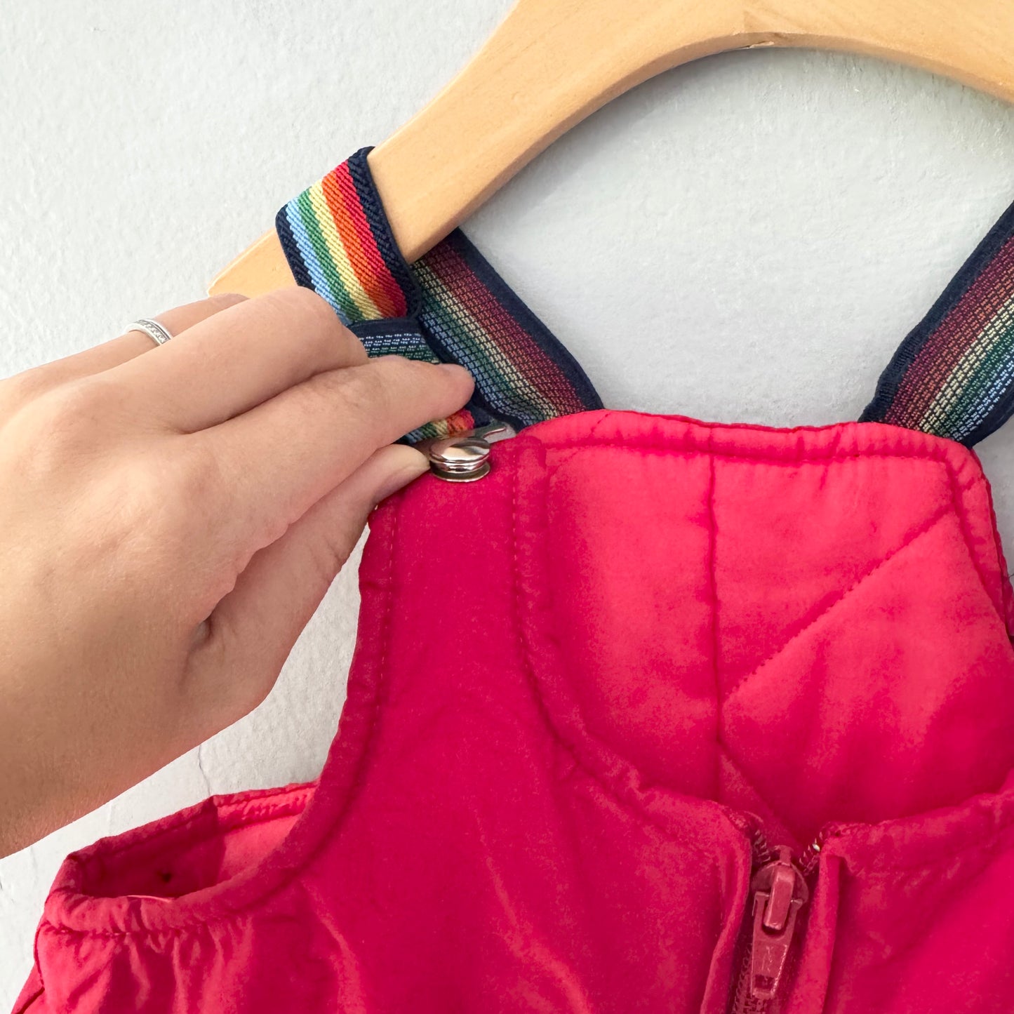 Vintage / Red snow pants / 3Y