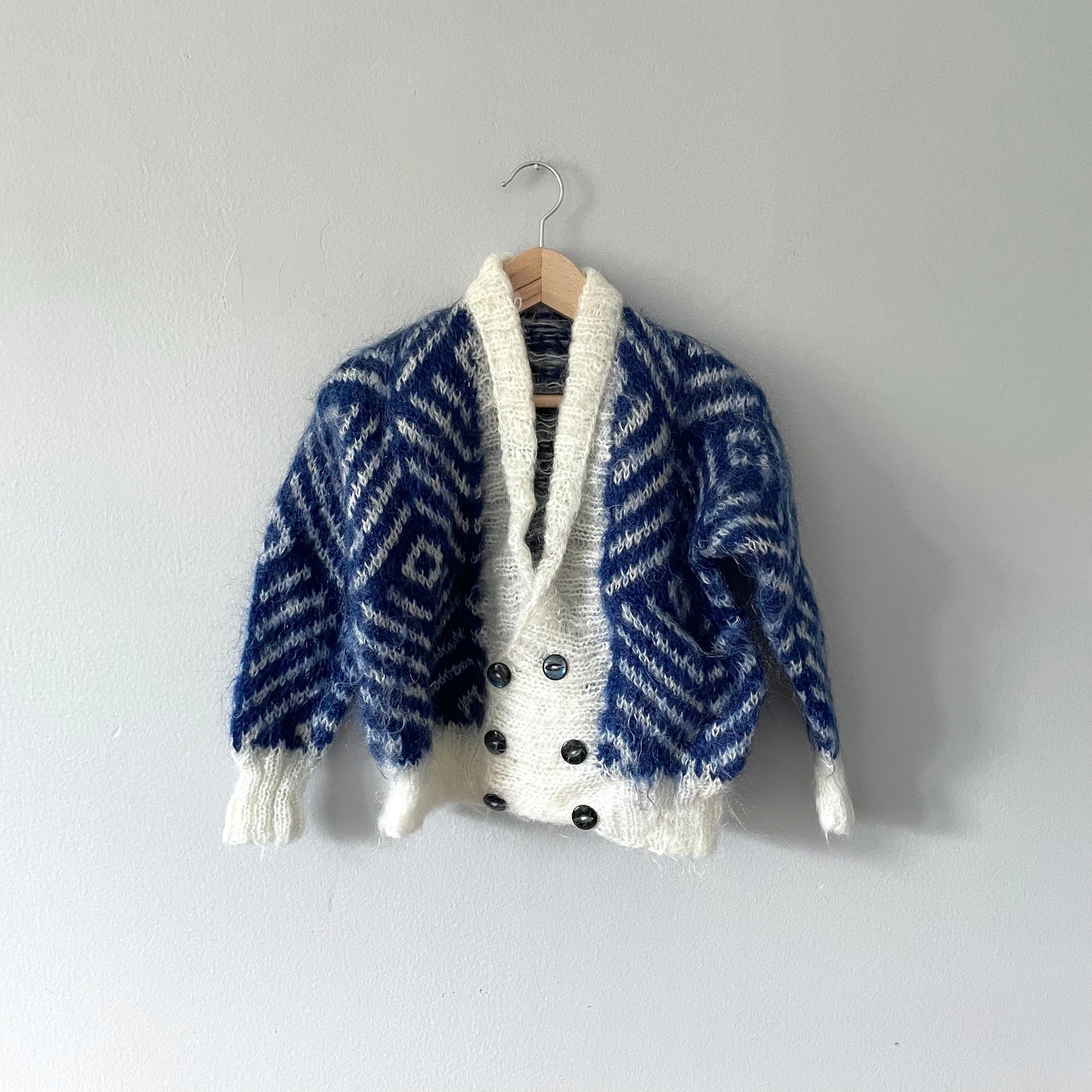 Handmade / Mohair cardigan / 3-4Y