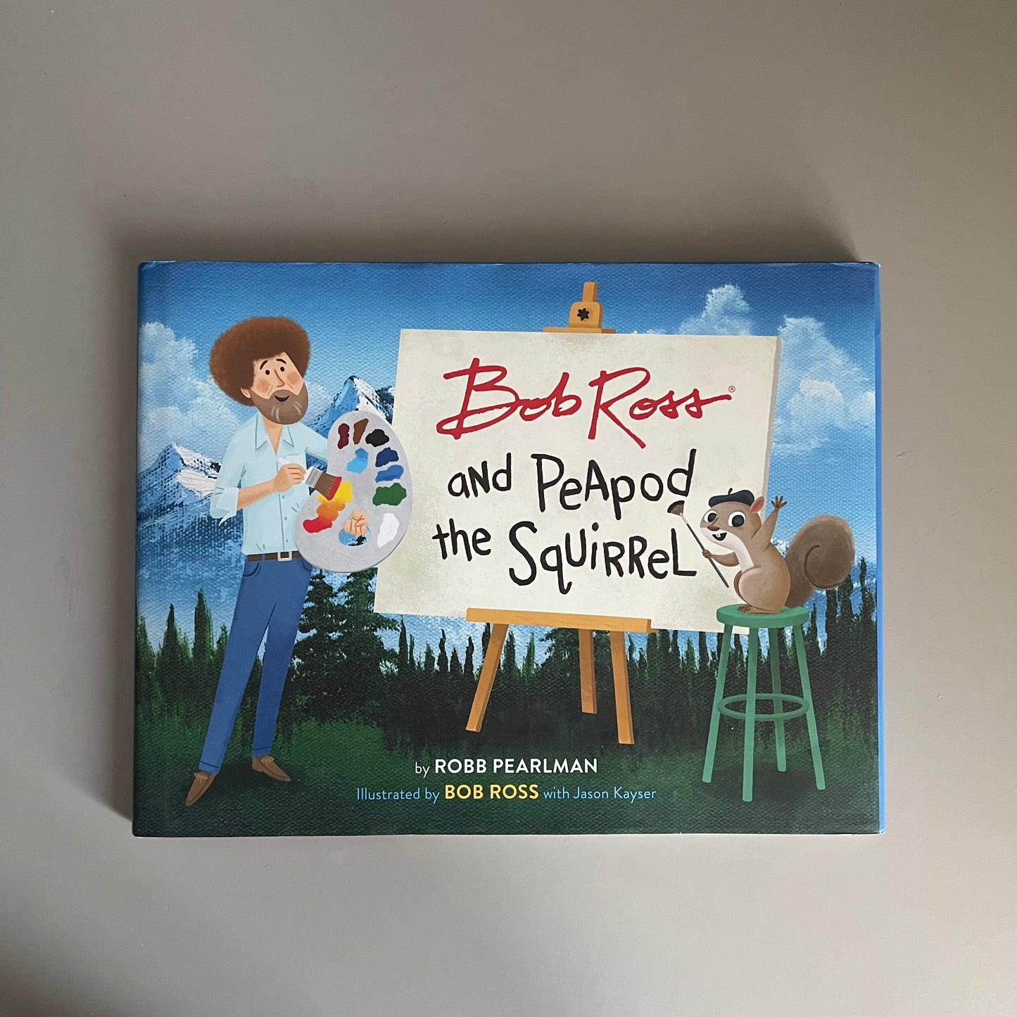 Bob Ross et Peapod l'écureuil